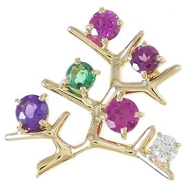 Mikimoto Farbsteinbrosche Andere