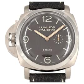 Panerai-Panerai Luminor 1950 Left Hand 8DAYS Titanium PAM00368 TI Watch-Other