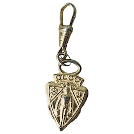 Gucci-Vintage 90s Gucci Knight Zipper Pull Tab-Gold hardware