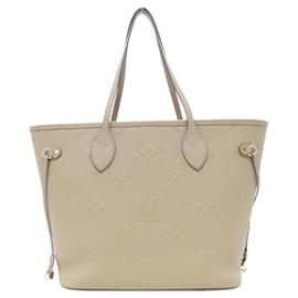 Louis Vuitton-Bolsa Neverfull MM em Monogram Empreinte Louis Vuitton-Cinza
