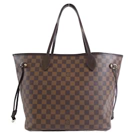 Louis Vuitton-Louis Vuitton Damier Neverfull MM Handbag-Damier ebene