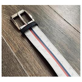 Louis Vuitton-Cinto de couro masculino Louis Vuitton Santur-Multicor