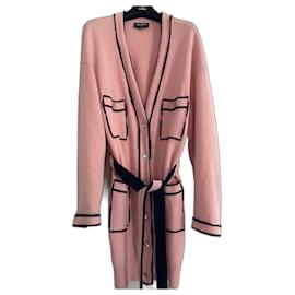 Chanel-Chanel 2021 pink cashmere cardigan coat-Pink