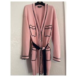 Chanel-Chanel 2021 pink cashmere cardigan coat-Pink