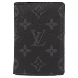 Louis Vuitton-Louis Vuitton Monogram Eclipse Card Case-Black
