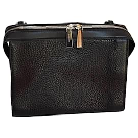 Michael Kors-Micheal Kors black shoulder/crossbody bag-Black