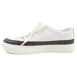 Louis Vuitton-Louis Vuitton Brown and White Sneakers-Brown,White