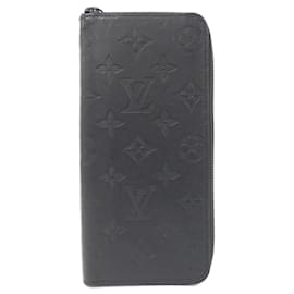 Louis Vuitton-Carteira vertical Zippy Monogram Shadow Louis Vuitton-Preto