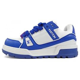 Louis Vuitton-Tênis Louis Vuitton azuis e brancos-Branco,Azul