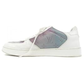 Louis Vuitton-Tênis roxos e brancos da Louis Vuitton-Branco,Roxo