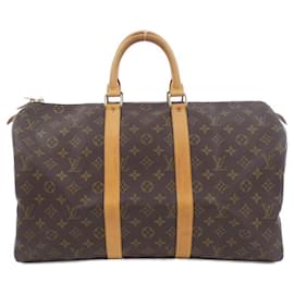 Louis Vuitton-Louis Vuitton Monogram Keepall 45cm Boston Bag-Brown