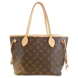 Louis Vuitton-Bolsa Louis Vuitton Monogram Neverfull PM-Marrom,Bege