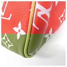 Louis Vuitton-Louis Vuitton Monogram Speedy P9 Bandouliere 40cm Boston Bag-Red