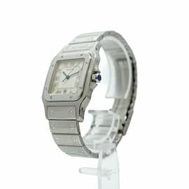 Cartier-Cartier Santos Galbe 1564 Ivory Dial Watch for Men-Other