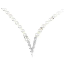 Collana V Cord Mikimoto Argento