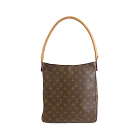 Louis Vuitton-Louis Vuitton Monogram Looping GM Shoulder Bag-Brown,Monogram