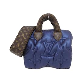 Louis Vuitton-Louis Vuitton Monogram Speedy Bandouliere 25cm Boston Bag-Navy blue,Monogram