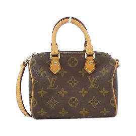 Sac Boston Nano Speedy Monogram Louis Vuitton Marron Monogramme
