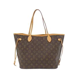 Louis Vuitton-Bolsa Louis Vuitton Monogram Neverfull MM-Marrom,Monograma
