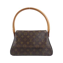 Louis Vuitton-Louis Vuitton Monogram Mini Looping Shoulder Bag-Brown