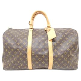 Louis Vuitton-Louis Vuitton Monogram Keepall 50cm Boston Bag-Brown