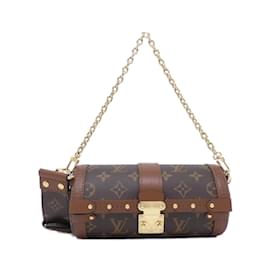 Louis Vuitton-Louis Vuitton Monogram Papillon Trunk M57835 Shoulder Bag-Brown