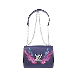 Louis Vuitton-Louis Vuitton Epi Twist MM M54567 Shoulder Bag-Blue