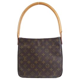 Louis Vuitton-Louis Vuitton Monogram Looping MM M51146 Shoulder Bag-Brown