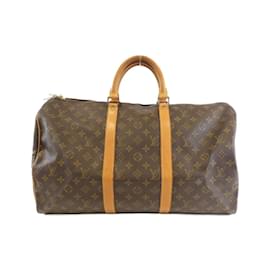 Louis Vuitton-Louis Vuitton Monogram Keepall 50cm Boston Bag-Brown