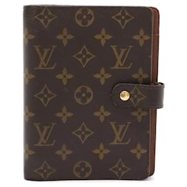 Louis Vuitton-Louis Vuitton Monogram Agenda MM Notebook Cover-Brown,Monogram