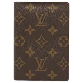 Louis Vuitton-Louis Vuitton Monogram Passport Cover-Brown,Monogram