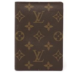 Louis Vuitton-Louis Vuitton Monogram Passport Cover-Brown,Monogram
