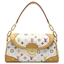 Louis Vuitton-Louis Vuitton Monogram Multicolor Beverly MM Shoulder Bag-White