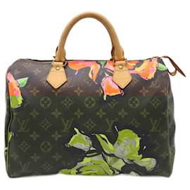Louis Vuitton-Louis Vuitton Monogram Rose Speedy 30 Handbag-Brown,Pink,Green,Orange