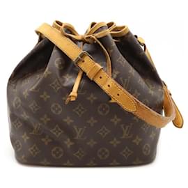 Louis Vuitton-Louis Vuitton Monogram Petit Noe Shoulder Bag-Brown