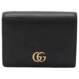 Gucci-Carteira bi-fold Petit GG Marmont da Gucci-Preto