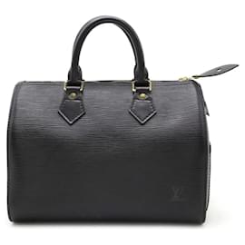 Louis Vuitton-Louis Vuitton Epi Speedy 25 Handbag-Black
