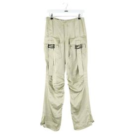 Fendi Beige gerade Hose Beige