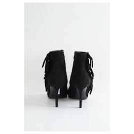 Saint Laurent-Suede boots-Black