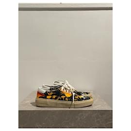Saint Laurent-SAINT LAURENT Trainers T.EU 37 Cloth-Orange