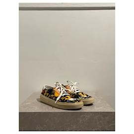 Saint Laurent-SAINT LAURENT Trainers T.EU 37 Cloth-Orange