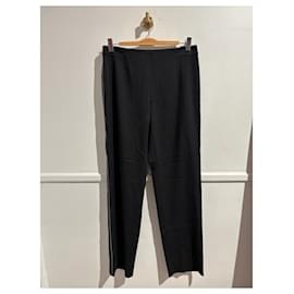 Chanel-CHANEL Trousers T.International XL Polyester-Black