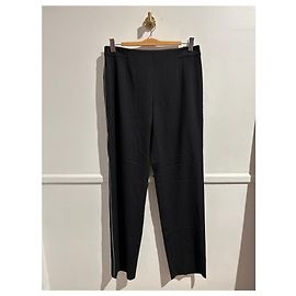 CHANEL Hosen T.International XL Polyester Schwarz