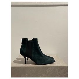Céline CELINE Ankle boots T.EU 38 Suede Green