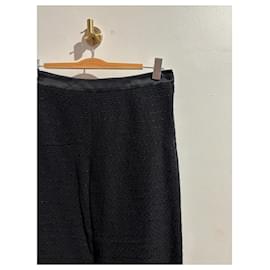 Chanel-CHANEL Trousers T.International XL Coton-Black
