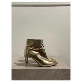 Balenciaga-BALENCIAGA Ankle boots T.EU 37 Leather-Golden