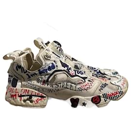 Autre Marque-REEBOK X VETEMENTS Trainers T.EU 37.5 Leather-White