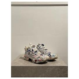 Autre Marque-REEBOK X VETEMENTS Trainers T.EU 37.5 Leather-White