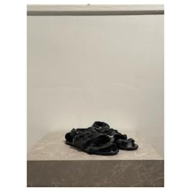 Lanvin-LANVIN Sandals T.EU 37 Leather-Black
