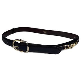 Céline Vintage Celine Paris Leather Belt Brown Brown